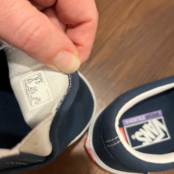 VANS Skate Slip-on Wraped Dark Denim Shoes Size 9 - Picture 8 of 8